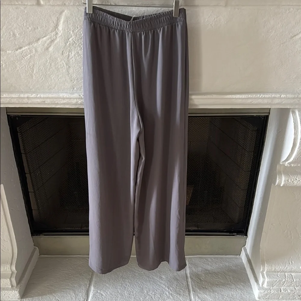 Zara Wide Leg Drawstring Pants in Dusty Gray - Picture 5 of 5